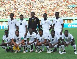 A lineup of the Black Satellites of Ghana