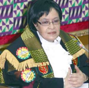 Speaker of Parliament, Justice Joyce Bamford-Addo