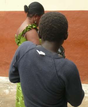 Augustina Mensah looks at her Mom, Madam Comfort Amoh