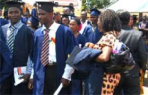 A section of the new graduates after the congregation