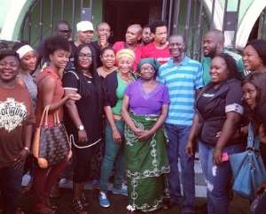 Emem Isong, Mbong Amata, Desmond Elliot, Other Pay Courtesy Call to Pres. Jonathans Mother