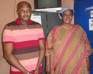 Felicia Okobea and Richard Osei Bonsu in police custody