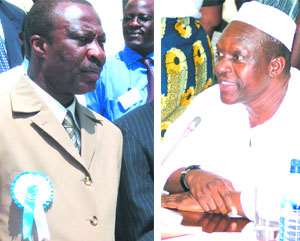 Dr. Akoto Osei (left),  Hon. Alban Sumani Bagbin  (right)