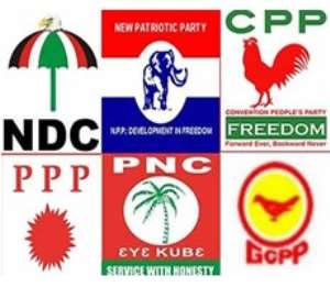 23 political parties; only 8 have elected flagbearers