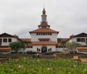 The Balme library at the University of Ghana was closed