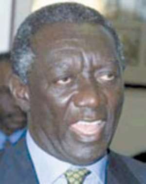 Angry Kufuor distraught about leaks...perceptions that he`s anti-party