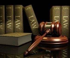 Court Gavel + Law Books