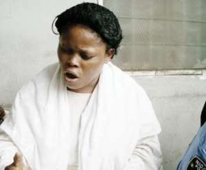 Police say the suspect belongs to a child theft syndicate. Photo: PATIENCE OGBO