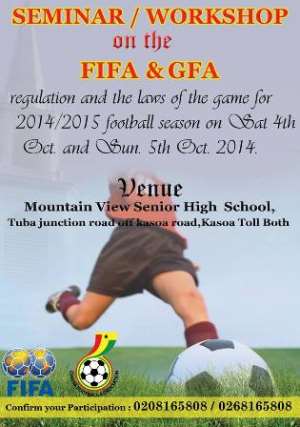 Seminar On FIFAGFA Laws For Saturday