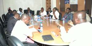 Mr Ken Ashigbey, Managing Director of  GCGL addressing the meeting.