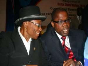 PHOTO: RIGHT; DELTA HOUSE OF ASSEMBLY SPEAKER, HON. MARTIN OKONTA.