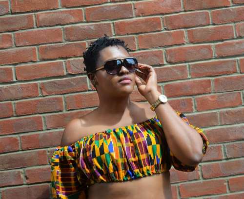 Colourful Kente African Print Bandeau Crop Top - African Clothing