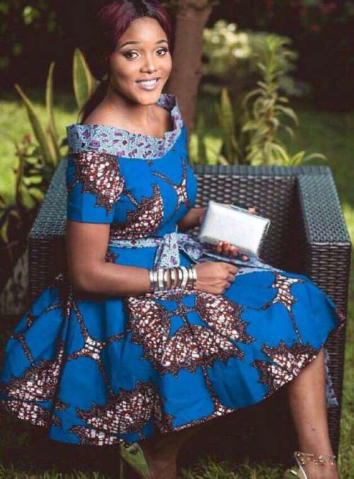 Kitenge dress top designs 2018