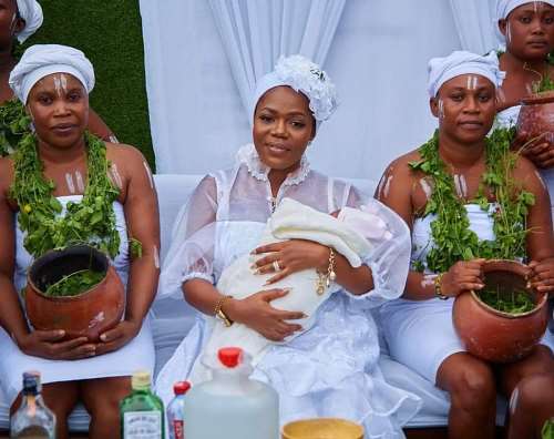 MzbeL holds traditional Ga naming ceremony for newborn daughter