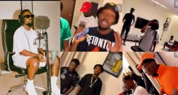 Sarkodie Features Fameye, KiDi, J-Derobie, Tulenkey, And Quamina MP On An Upcoming Music Project (Video)