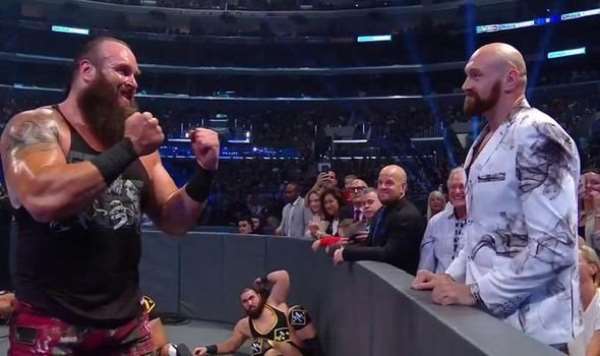 Tyson Fury has shared a rivalry with Braun Strowman during appearances on WWE