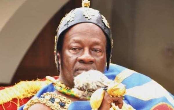 The Paramount Chief of the New Juaben Traditional Area in the Eastern region, Dasebre Oti Boateng