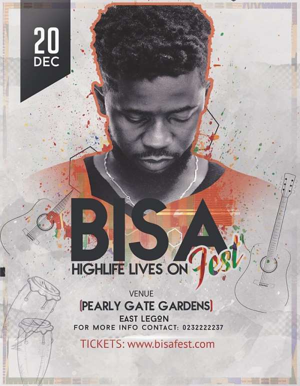 Bisa Kdei Confirms #BisaFest 2019 On December 20