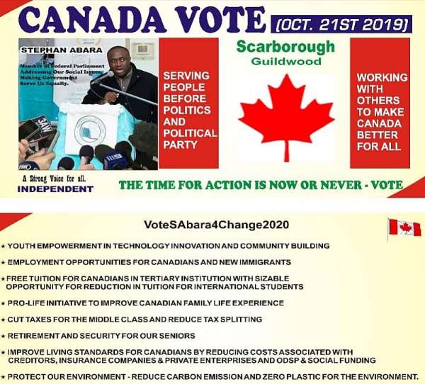 2019 Canadian Federal Poll: Dave Madder Endorses Stephen Abara for MP