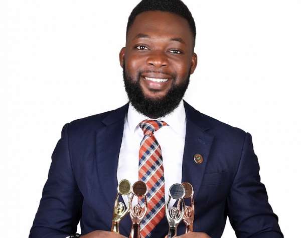 David Mawuena Marfo with his 4 AVON presidential awards