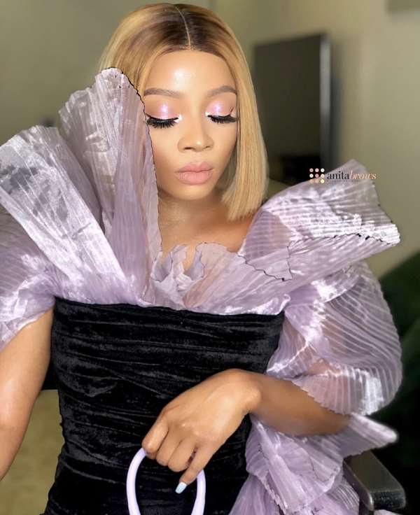 Toke Makinwa Starts Off Fashion Season In Custom Made Frill-Lous Dress