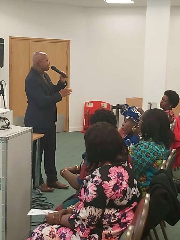 Spoken Word Artiste Rhyme Sonny Performs At “Women At The Well” Organization In UK