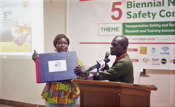 Mr Frederick Ohene Mensah, Chief Factory Inspector, Department of Factories Inspectorate, Ministry of Employment & Labour Relations, launching the National Safety Council Register. Picture: NII MARTEY M. BOTCHWAY
