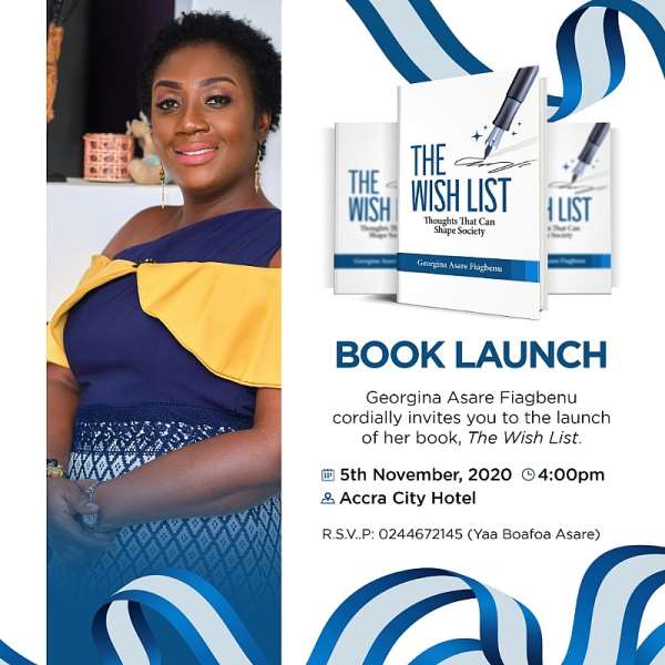 Georgina Fiagbenu's 'WISH LIST' Book To Be Launched On November 5