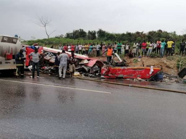 34 Dead, More Injured In Cape Coast-Takoradi Highway Car Crash
