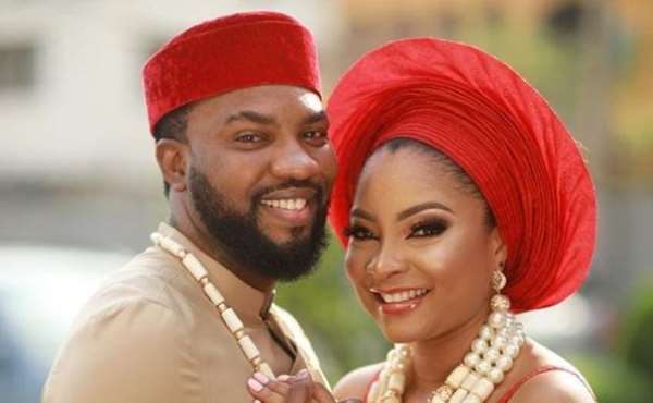 Stunning Wedding Photos of Actress, Linda Ejiofor with Lover