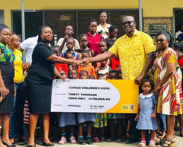 MTN Gives To Kumasi Children’s Home