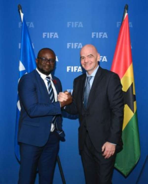 Ghana FA Boss Holds Successful Talk With FIFA President Gianni Infantino