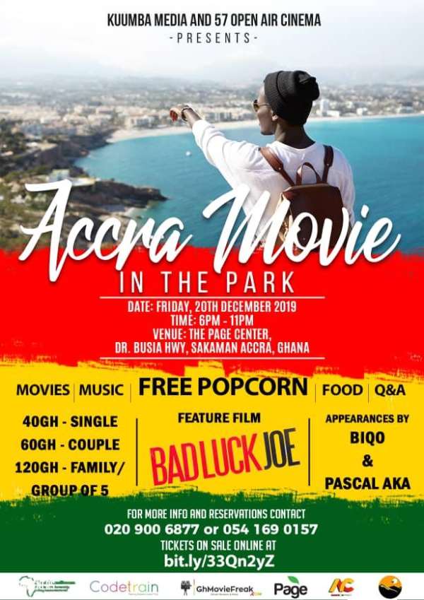 Three Things to expect at ‘Accra Movie in the Park’.