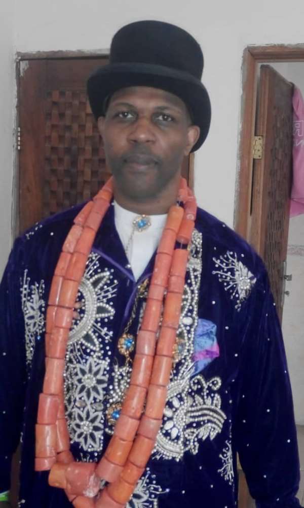 Prince Tonye Princewill in Royal Attire