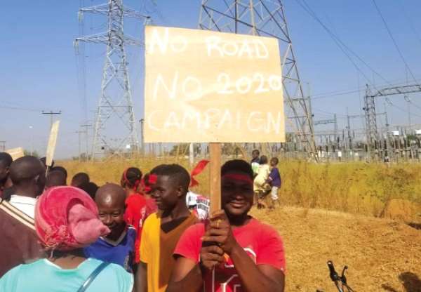 Bolgatanga Youth Protest Bad Roads