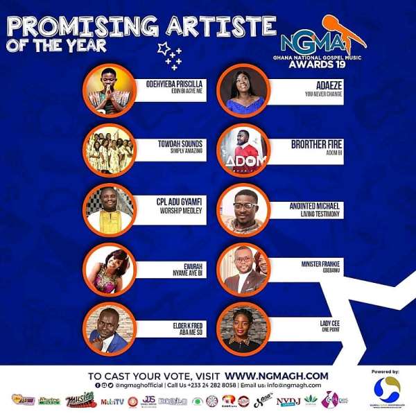 Lady Cee, Shatta Wale, Kofi Kinaata, Kuami Eugene, Others Nominated For 2019 Ghana National Gospel Music Award