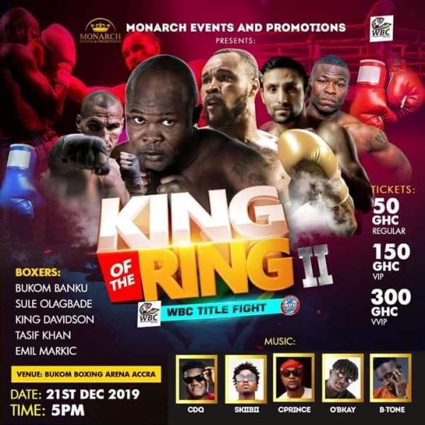 Bukom Banku Returns To Bukom Boxing Arena On December 22 For ‘King Of The Ring 2’ Bill