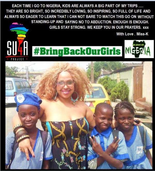 Miss-K Joins The Global Fight For #Chibok Girls Campaign!