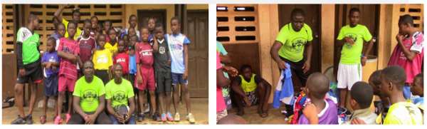 Some of the beneficiaries after they were presented with their kits.
