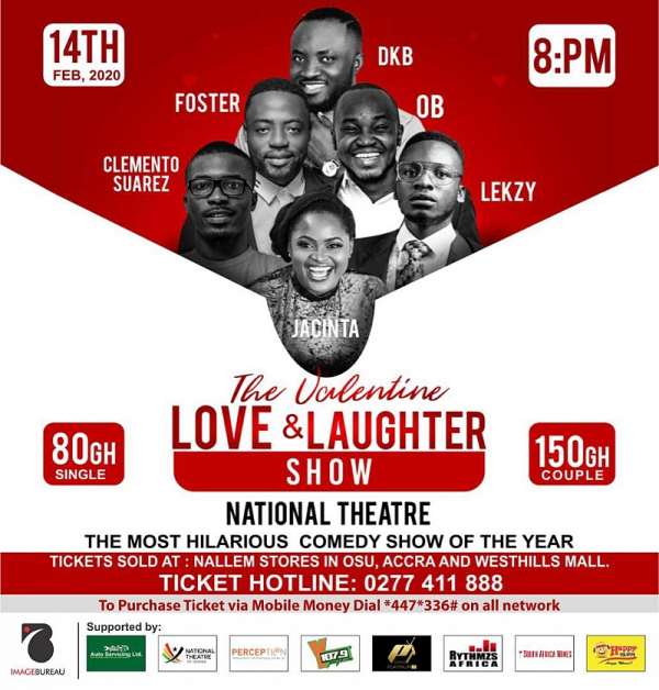 DKB, Clemento Suarez, Jacinta, Foster Romanus & Others To Show Love & Laughter On Val’s Day