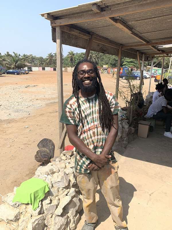 Titus Busbee at Labadi Beach Gift Shop