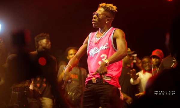 Shatta Wale Lights Up WatsUp TV Legon Hall Week Artiste Night Concert