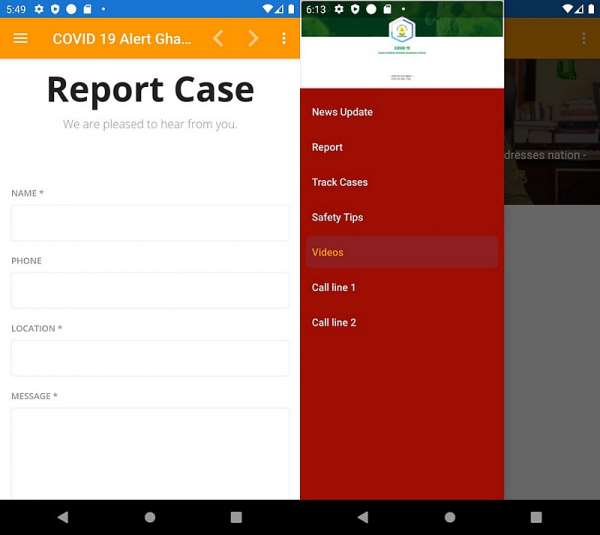 GIMPA School of Technology Students' Association Develops Mobile App to Support Gov't Fight Coronavirus in Ghana