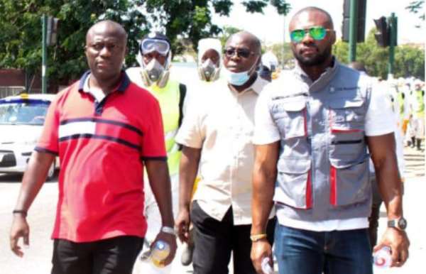 CEO of LCB Worldwide Ghana Limited, Mr. Kareem Abu on the right, with Mayor of Accra, Mohammed ADJEI Sowah