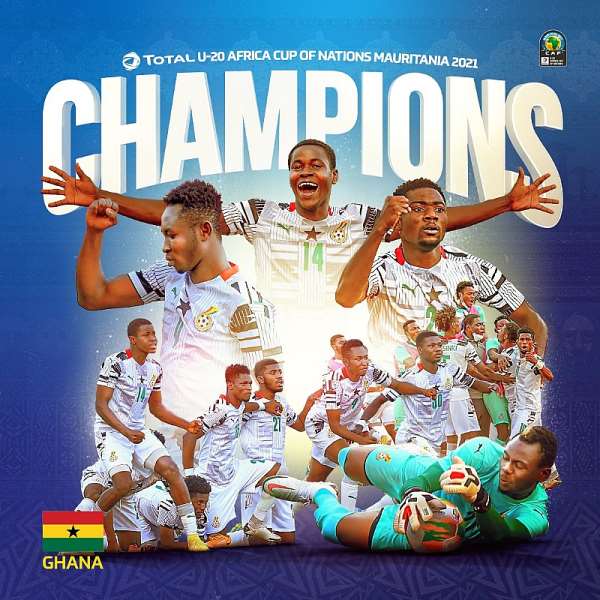U-20 AFCON: Ghana defeats Uganda 2-0 to lift fourth title