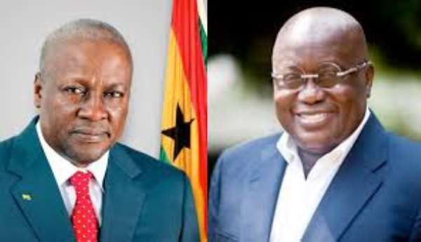 Former President Mahama and Prez Akufo-Addo