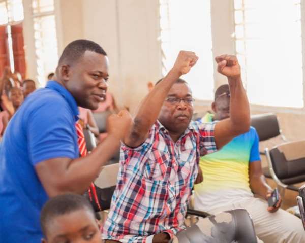 Supporters of Bolga Girls' SHS celebrated their qualification