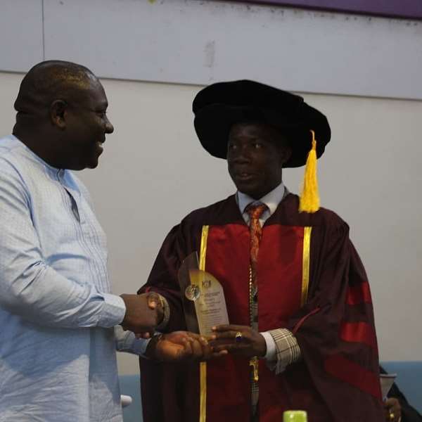 Hon. George Andah awarded for outstanding service by the United Clergy International Association