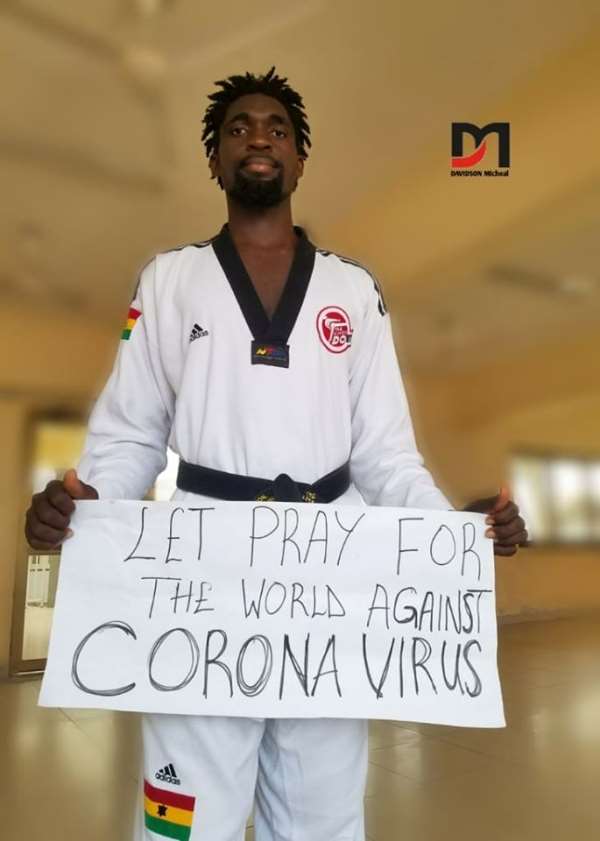 Ghana Taekwondo Federation’s Nii Armah Davidson Joins The Fight To Kick Coronavirus Away