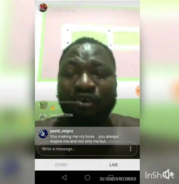 'I Walked From Tema To Circle For Two Years'- Funny Face Shares Struggles Before Fame In Teary Video To Motivate Others